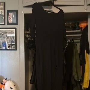 Anthropologie Black Long Sleeve Dress